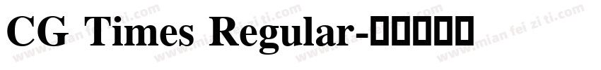CG Times Regular字体转换
